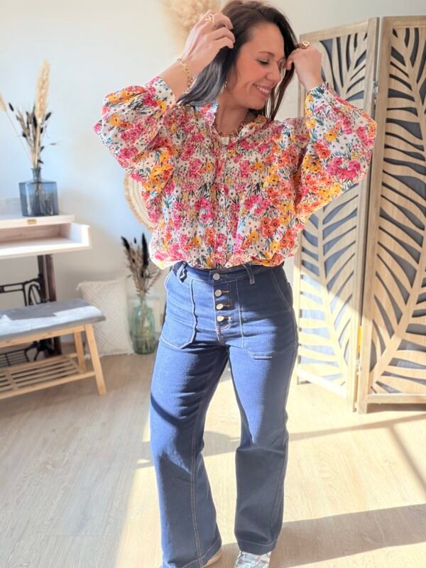 Chemise fleurie - modèle Warren