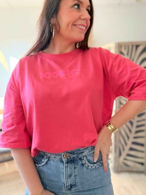 T shirt corail  - Modèle Iconic