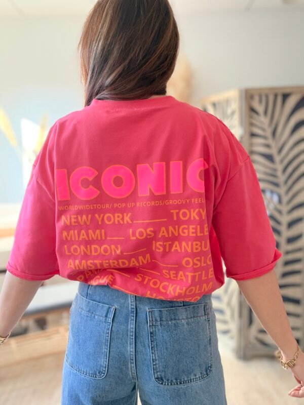 T shirt corail  - Modèle Iconic