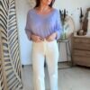 Pull léger lilas - Modèle Lina