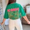 T shirt vert  - Modèle Iconic