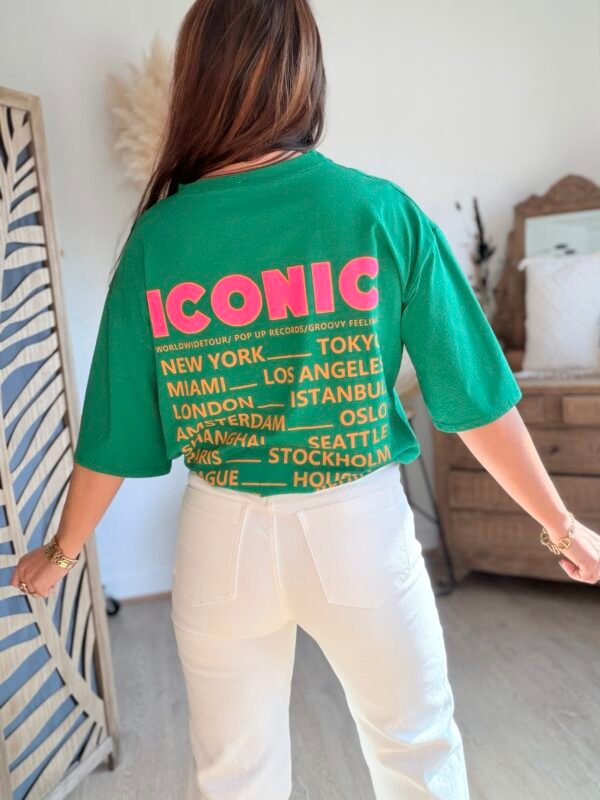 T shirt vert  - Modèle Iconic