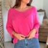 Pull léger fushia - Modèle Lina