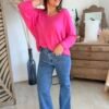 Pull léger fushia - Modèle Lina