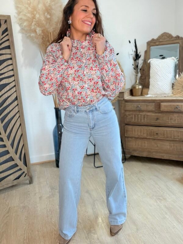 Chemise fleurie  - Modèle Vanessa