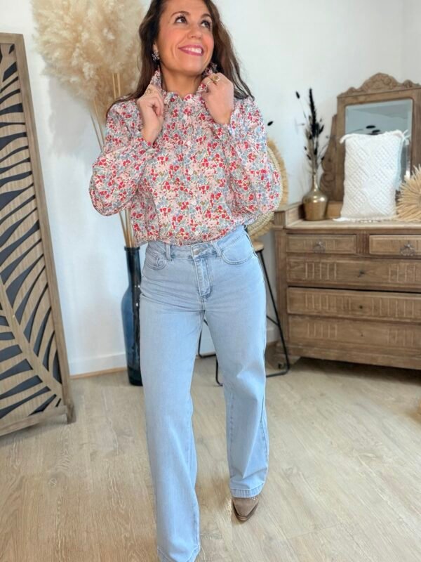 Chemise fleurie  - Modèle Vanessa