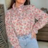 Chemise fleurie  - Modèle Vanessa
