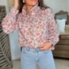 Chemise fleurie  - Modèle Vanessa