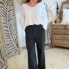 Pantalon fluide noir - Modèle Lorna
