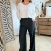 Pantalon fluide noir - Modèle Lorna