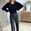 Pantalon fluide noir - Modèle Lorna
