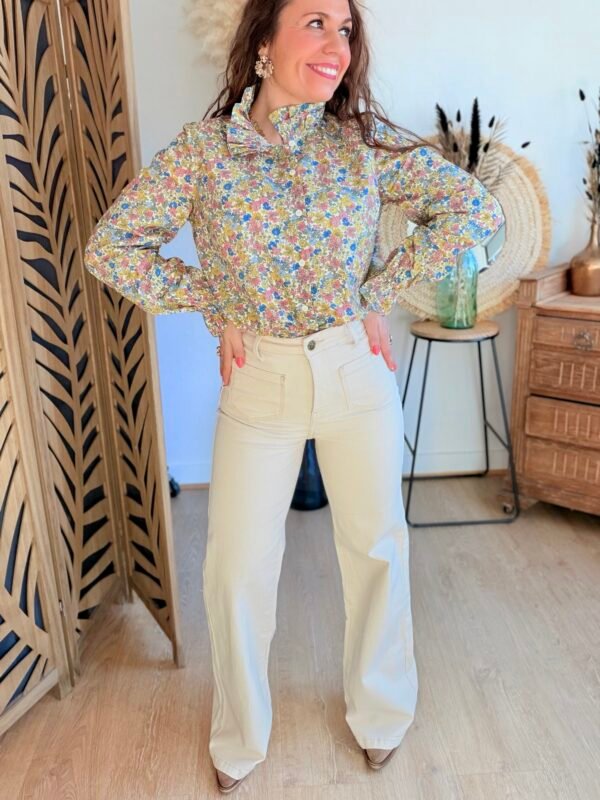 img_5627-2 Jean wide beige - Modèle Gaspard