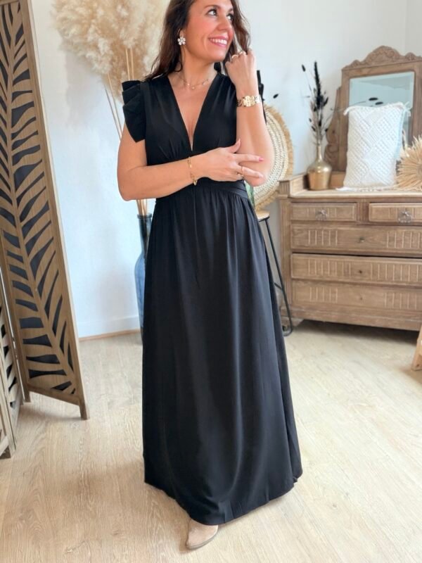 ROBE LONGUE NOIRE Robe longue noire - Modèle Laurène