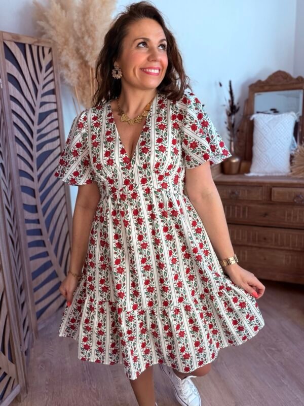 Robe floral  - Modèle Carmen