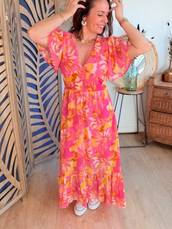 Robe longue colorée  - Modèle Bobby