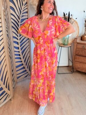 Robe longue colorée  - Modèle Bobby