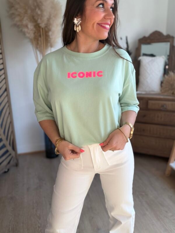 T shirt vert clair - Modèle Iconic