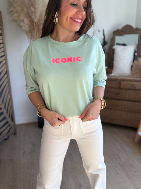T shirt vert clair - Modèle Iconic