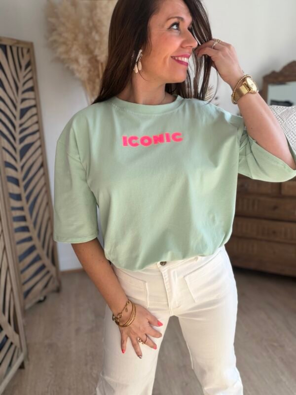 T shirt vert clair - Modèle Iconic