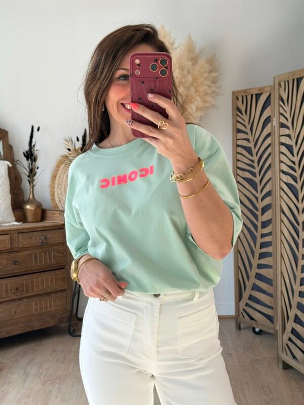 T shirt vert clair - Modèle Iconic