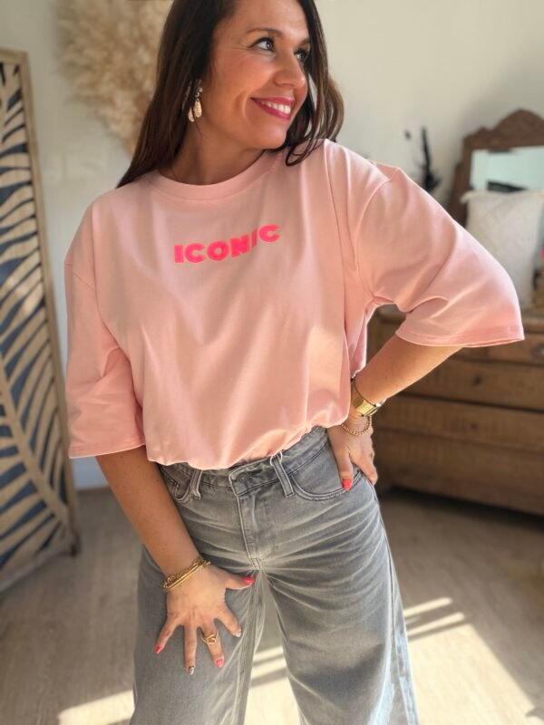 T shirt rose  - Modèle Iconic