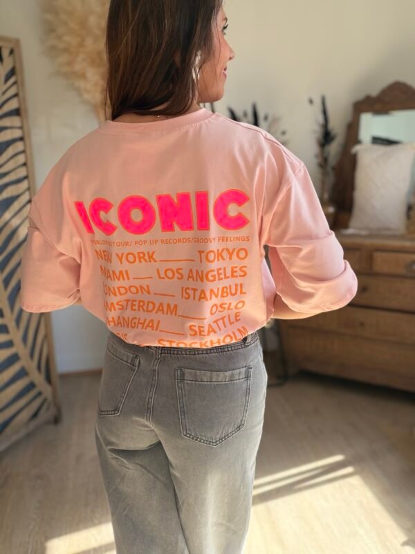 T shirt rose  - Modèle Iconic