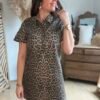 Robe en jean léopard - Modèle Rouane