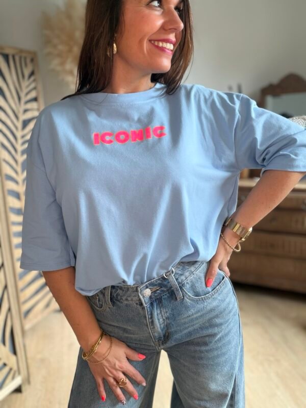 T shirt bleu clair - Modèle Iconic