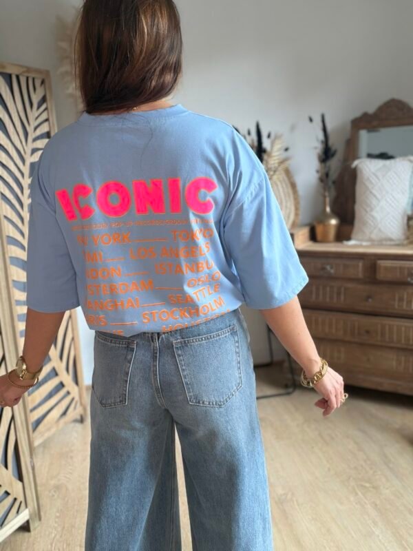 T shirt bleu clair - Modèle Iconic