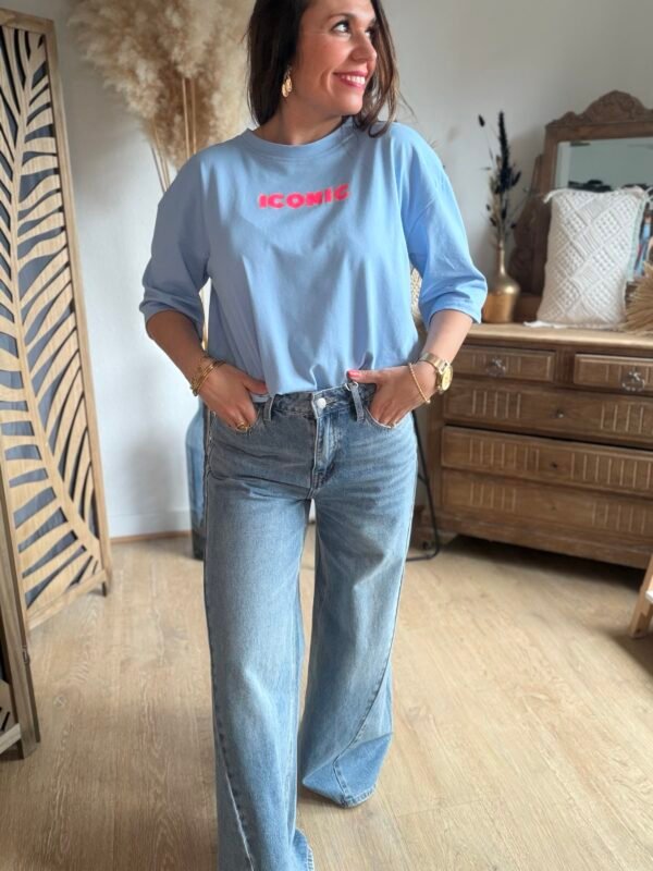 T shirt bleu clair - Modèle Iconic