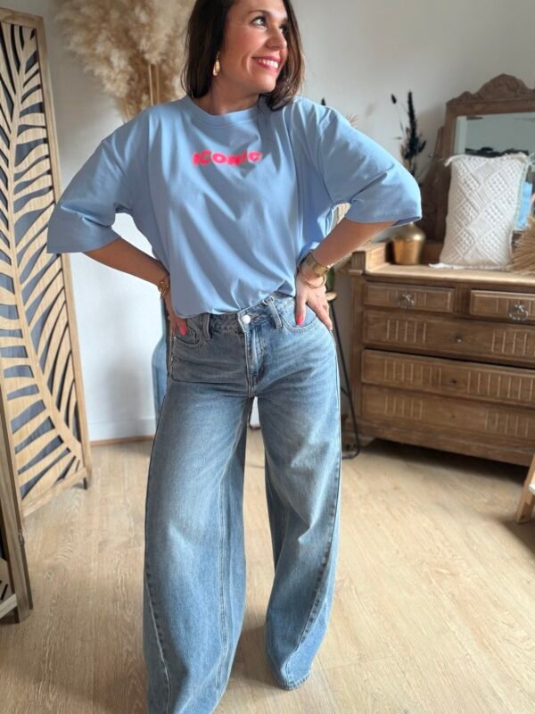 T shirt bleu clair - Modèle Iconic