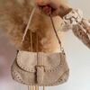 Sac à mains lune beige – Modèle Nour