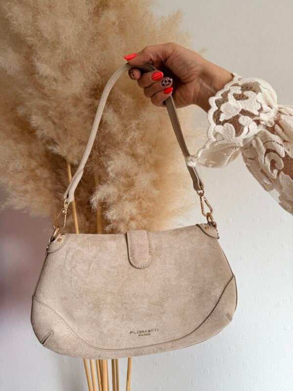 Sac à mains lune beige – Modèle Nour