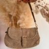 Sac à mains lune taupe – Modèle Nour
