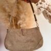 Sac à mains lune taupe – Modèle Nour