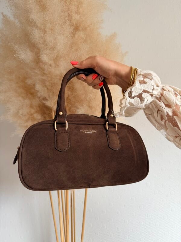 Sac à mains bowling chocolat – Caldera