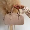 Sac à mains bowling beige – Caldera
