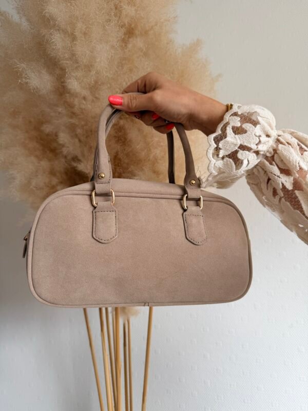 Sac à mains bowling beige – Caldera
