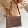 Sac Bandoulière taupe  – Modèle Celia