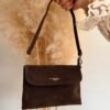 Sac Bandoulière chocolat  – Modèle Celia