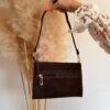 Sac Bandoulière chocolat  – Modèle Celia