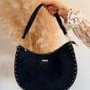 Sac à mains lune noir  – Leya