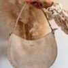 Sac à mains lune beige  – Leya