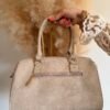 Sac à mains bowling beige  – Modèle Gabin
