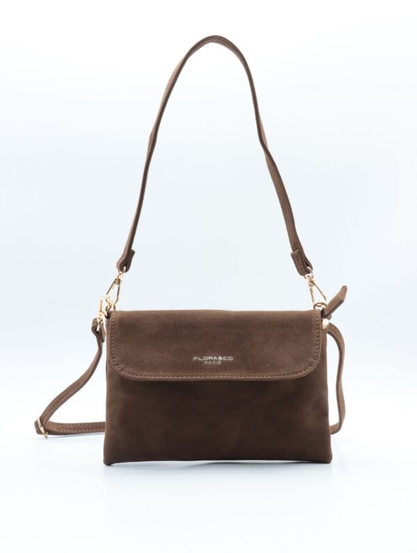 Sac Bandoulière chocolat  – Modèle Celia