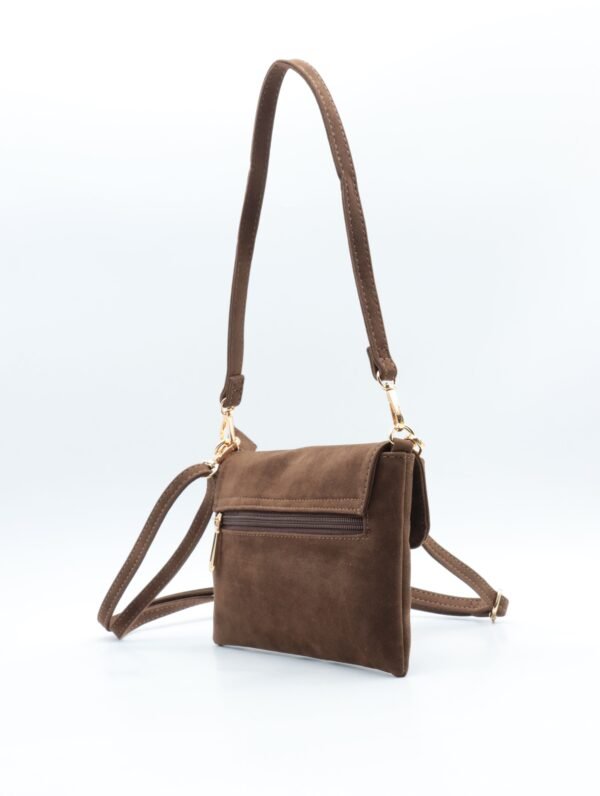 Sac Bandoulière chocolat  – Modèle Celia
