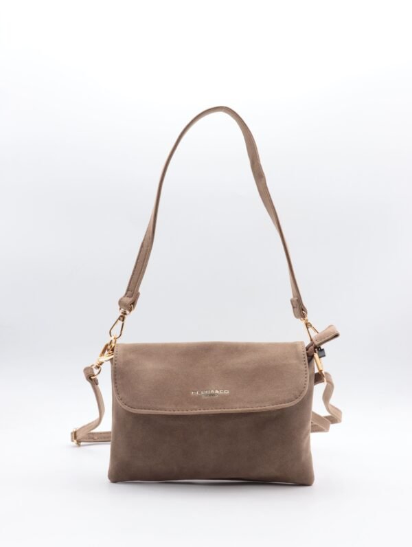 Sac Bandoulière taupe  – Modèle Celia