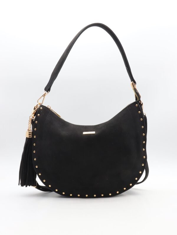 Sac à mains lune noir  – Leya