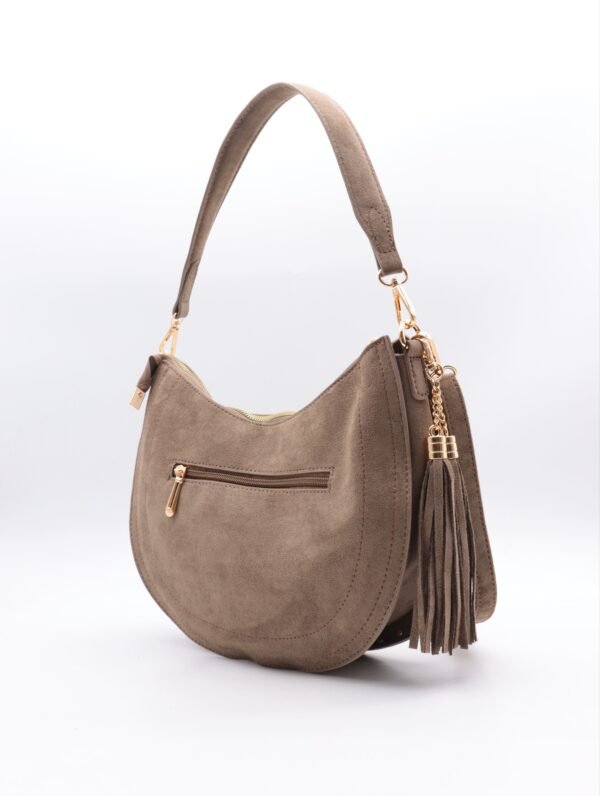 Sac à mains lune taupe – Leya