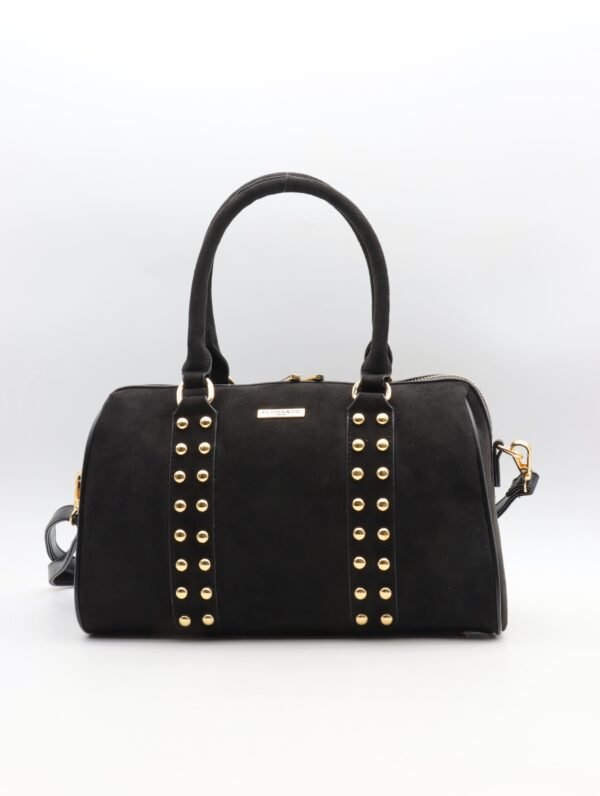 Sac à mains bowling noir   – Modèle Gabin